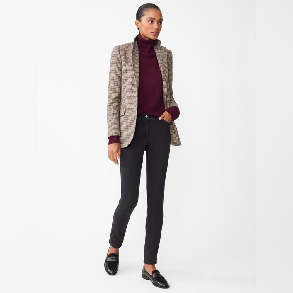 J.McLaughlin Women’s Lexi Jean Straight Skinny Midrise‎ Black Quiet Luxury 4